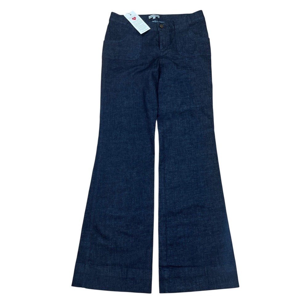 NEW Emerson Fry / EmersonMade Wide Leg Jeans Womens 30 Indigo Dyed Denim US Made